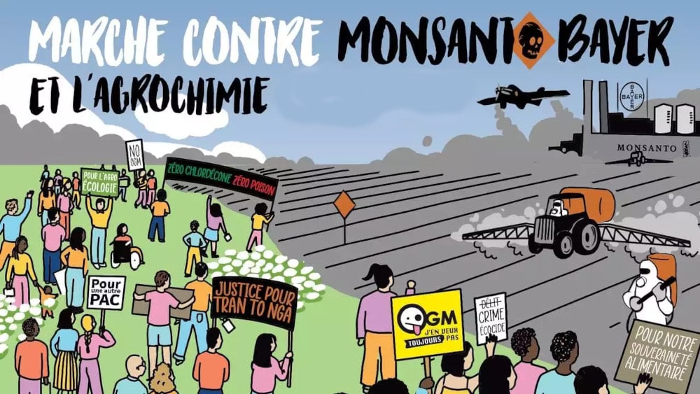 Marsz przeciwko Monsanto - Bayer we Francji