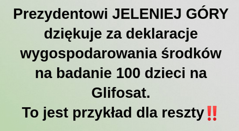 Jerzy Łuzniak online w sprawie glifosatu